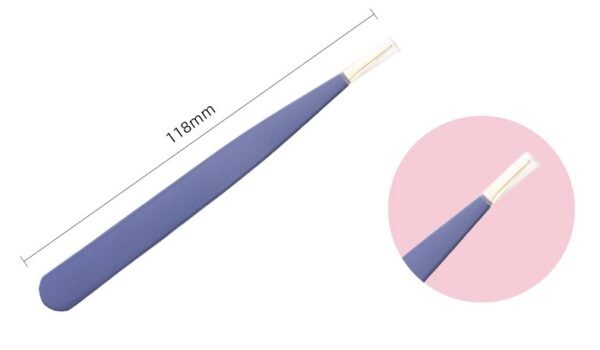 Lilac Luxe 3-Piece Beauty Tool Set – Flat, Slant & Point Tweezer Clips - Image 6