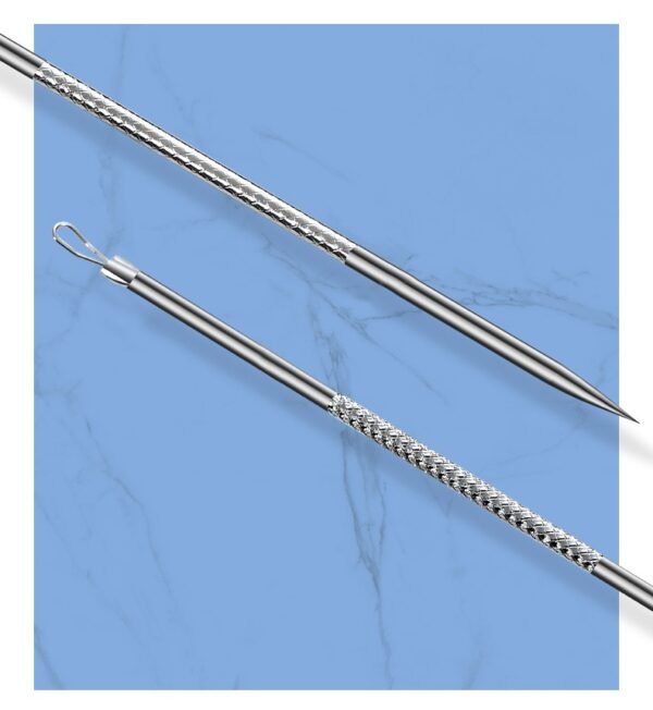 9-Piece Stainless Steel Acne & Blackhead Extractor Kit - Image 2