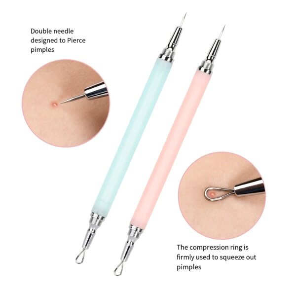 Dual-Ended Blackhead Remover with Silicone Grip – Portable & Hygienic - Image 3